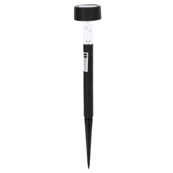 Lampioncino segnapassi Led Solare Bubble nero IP44 crepuscolare da giardino con picchetto RGB en oferta