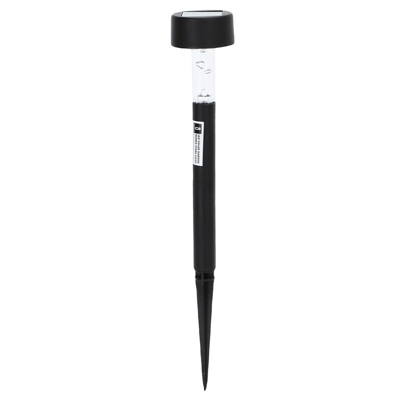 Lampioncino segnapassi Led Solare Bubble nero IP44 crepuscolare da giardino con picchetto RGB