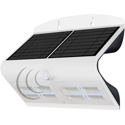 Faretto da esterno 6,8W 60 led crepuscolare con sensore di movimento alimentazione solare