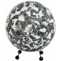 Globo - Lampada da tavolo design palla conchiglia mosaico sala da pranzo lampada laterale bianco nero 25830 características