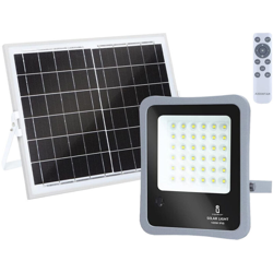 Faretto Led da esterno 100W Bianco Freddo 6500K ad alimentazione solare con telecomando precio