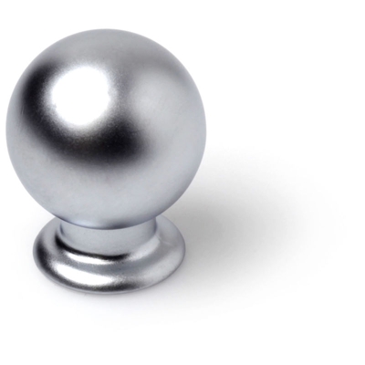 Pomolo stile contemporaneo, Zama, Cromato Satinato, 30 mm di diametro. Marchio REI