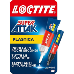 Colla Super Attak Plastica 2 gr + Attivatore 4 ml - Loctite en oferta