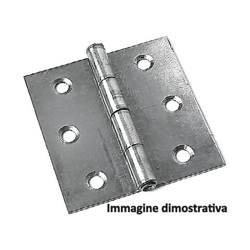 Conf. 2 Cerniere Piane Semilarghe Perno Fisso 80x60 Mm Acciaio características