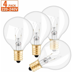 set di 4 lampadine Edison, lampadine E12 Garland Lampadine decorative a filo Lampadina a filamento Globe G40 retrò - bianco caldo || 220V-240V e G40 características