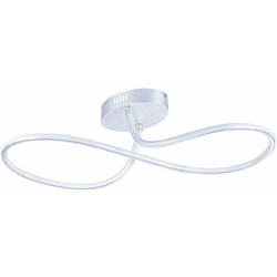 Plafoniera LED loop, 8 luci 1x LED da 80W incluso telecomando foglia argento precio