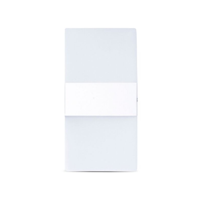 Wisdom - Applique Led 12W per interno ed esterno rettangolare Bianco Neutro 4000K bianco opaco