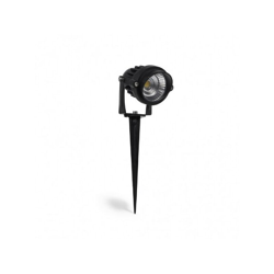 Wisdom - Faretto Segnapasso Led COB 5W IP65 rotondo con picchetto Luce Verde nero características