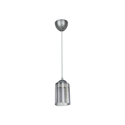 Lampada A Sospensione Optik - Lampadario - da Soffitto - Grigio in ABS, Plastica,11 x 11 x 70 cm, 1 x E27, Max 20W