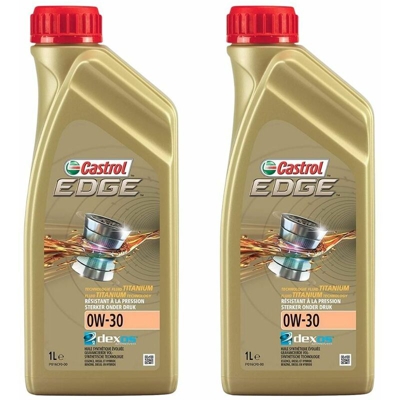 olio motore edge 0w30 confezione da 2 flaconi da litri 1 - Castrol