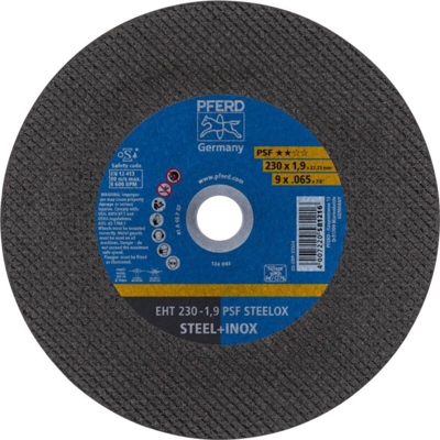 Taglio Disco Ps-Forte-Inox Per La Lavorazione Di Acciaio Inossidabile, O X Spessa. : 230 X 1,9 Mm, Giusto Modello, La Velocità Massima. 6600 Giri /