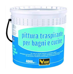 Pittura Murale Bagni/Cucina Bianco Lt. 4 - Vigor características