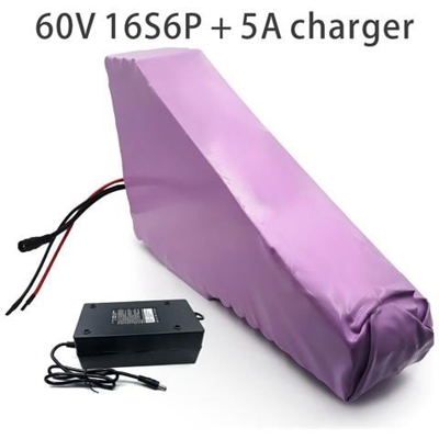 17.5ah 16s6p 60v Batteria E-bike Ebike Bicicletta Elettrica Li-ion Motocicletta Triciclo Personalizzabile 330x210x75x280x45x70mm
