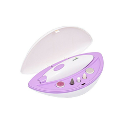 Set per manicure e pedicure elettrico Joyteck a batteria colore bianco e lilla en oferta