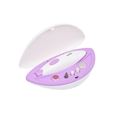 Set per manicure e pedicure elettrico Joyteck a batteria colore bianco e lilla