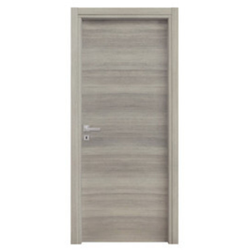 Porta a battente rovere grigio cm 210x90 reversibile cieca liscia microtec - Salone características