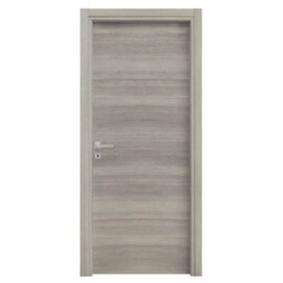 Porta a battente rovere grigio cm 210x90 reversibile cieca liscia microtec - Salone