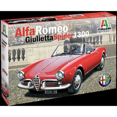 Automodello in kit da costruire 3653 Alfa Romeo Giulietta Spider 1300 1:24 - Italeri