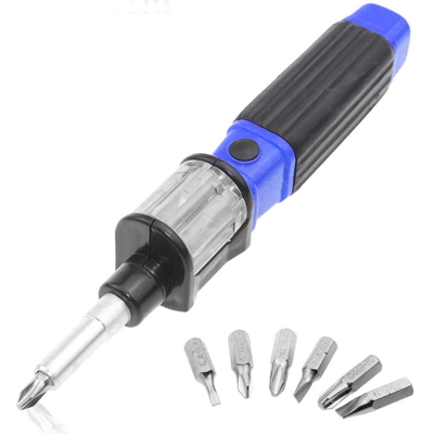 Kit Cacciavite con 6 Punte Intercambiabili Giravite Punta Magnetica Kinzo