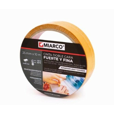 Nastro biadesivo resistente e sottile 25 mm x 10 m - Miarco