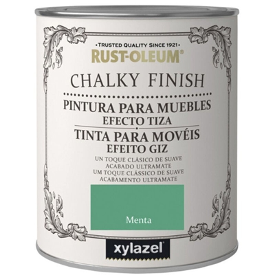 Vernice effetto gesso Chalk Paint Rust-Oleum Xylazel | 750 mL - menta - menta