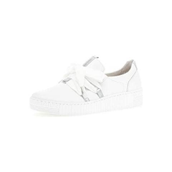 Donna Scarpa Da Tennis, Scarpe Sportive, La Signora Scarpa Bassa, Scarpa Da Strada, Suola Piattaforma, Tempo Libero, Bianco / Argento, 40,5 Eu / Uk 7 en oferta