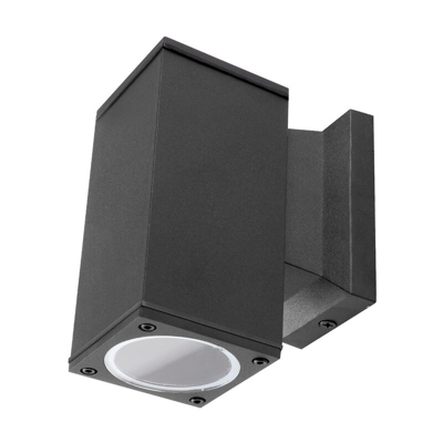 Applique esterno Masaccio nero impermeabile IP65 1 x GU10