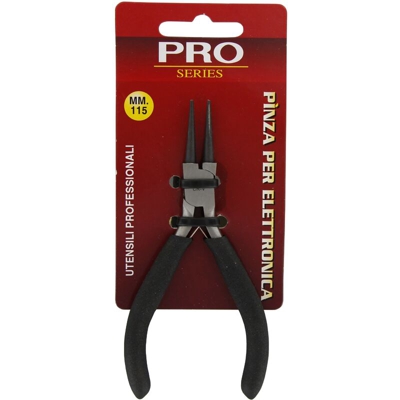 Mini pinza per elettricisti becchi tondi dritti 11,5 cm art. 203 serie pro