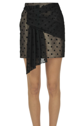 Polka dots tulle mini skirt características