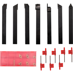 Set di utensili per tornio con gambo da 21 pezzi da 10 mm características