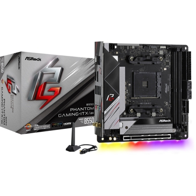 B550 Phantom Gaming-ITX/a Presa AM4 Mini ITX AMD B550, Scheda madre