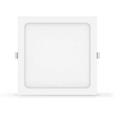 Faretto Led da incasso 20W Quadrato cornice bianca slim Bianco Neutro 4000K