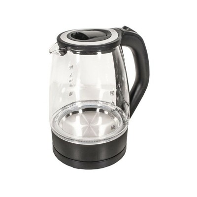 Bollitore elettrico Joyteck da 2200W 1,7L in vetro colore nero