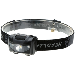 3w luce bianca luce rossa ultraleggera impermeabile abbagliamento trekking escursionismo pesca campeggio sport all'aria aperta faro a LED nero en oferta