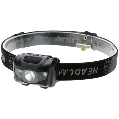3w luce bianca luce rossa ultraleggera impermeabile abbagliamento trekking escursionismo pesca campeggio sport all'aria aperta faro a LED nero