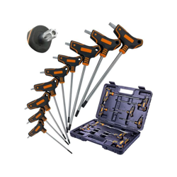 TP - SET KIT 16 PZ CHIAVI CHIAVE A T ESAGONALI e TORX LUNGHE + VALIGETTA CASSETTA precio