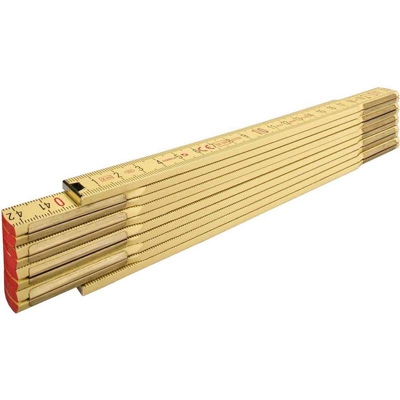 Doppiometro pieghevole in legno serie 600, 2 m - 01104 - Stabila