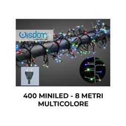 Catena di miniluci di Natale da 400 Miniled 8 metri Multicolore características