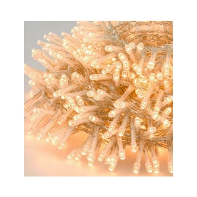 Giocoplast 180 Led Bianco Caldo Con Cavo Trasparente 9M 14320514