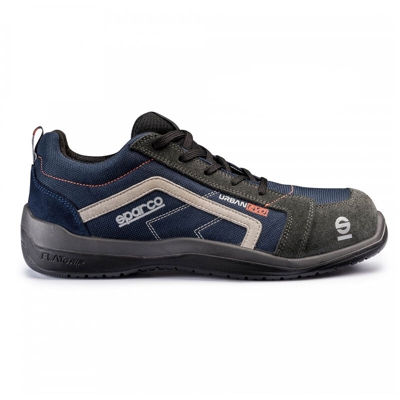 Sparco Teamwork - Sparco Urban Evo S3 SRC Scarpe antinfortunistiche stile sneaker, blu marine e grigio, taglia 41
