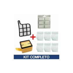 6 Sacchetti Folletto Vk 135 Vk 136 + 6 Profumi + Filtro Hepa +Tela Filtri 04618/1 características
