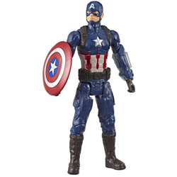 Capitan America action figure Marvel 30cm articolato Avengers 4 anni Titan Hero en oferta