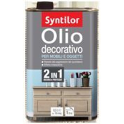 OLIO DECORATIVO PER MOBILI E OGGETTI 0,5 LT GRIGIO IRIDESCENTE - Syntilor precio
