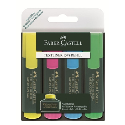 Evidenziatori 4Pezzi Textliner Faber Castell
