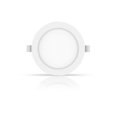 Faretto Led da incasso 15W Tondo cornice bianca slim Bianco Neutro 4000K