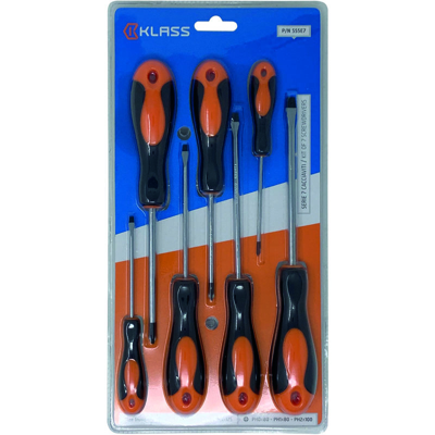 SERIE 7 CACCIAVITI 4 LAMA 3 CROCE PUNTA MAGNETICA - Klass