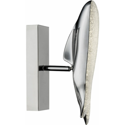 Faretti a parete a LED con ottica a forma di sfera di cristallo, soggiorno, lampada cromata mobile Globo 56131-11W en oferta