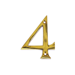 MASIDEF - CIVICO IN OTTONE LUCIDO 8cm N. 4 precio