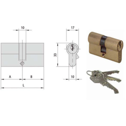 Cilindro Inf.Yale 64,0-29,5-34,5 0G300-26-0 Cisa características