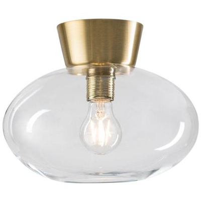 Plafoniera Globo Filo 1 Luce Ottone, E27